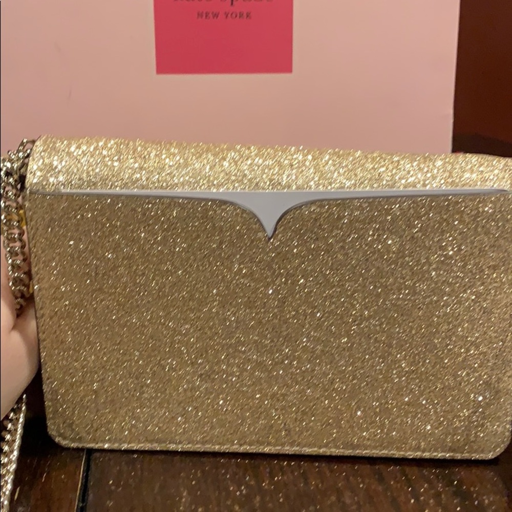 Kate Spade: Nicola shimmer twist lock chain wallet - Picture 4 of 4